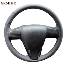 Artificial Leather Car Steering Wheel Cover for Old Mazda 3 Mazda 5 Mazda 6 2003-2015 Special hand-stitched Steering Covers 2024 - buy cheap