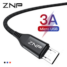 ZNP-Cable Microusb de carga rápida 3A para Samsung, Xiaomi, Redmi Note 5 Pro, Honor, tableta, teléfono Android 2024 - compra barato
