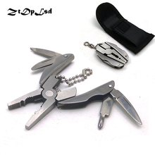 ZtDpLsd Portable Multifunction Folding Plier Clamp Knife Keychain Screwdriver Camping Survival Outdoor Hiking Travel Pocket Tool 2024 - buy cheap