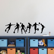 Soccer Sportsman Diy Vinyl Wall Sticker Boys Bedroom Room Football Wall Art Decal 2024 - buy cheap