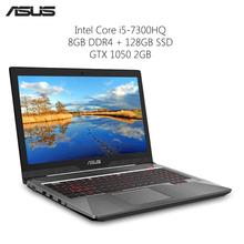 Оригинальный ASUS FX63VD игровой Тетрадь Windows 10 15,6 дюймов Intel i5-7300HQ 4 ядра 8 ГБ Оперативная память 128 ГБ SSD GeForce GTX1050 2024 - купить недорого