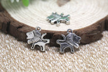 20pcs-  tiny Lion  Charms , Antique Tibetan silver 2 sided cute tiny lion charms  pendants 15x15mm 2024 - buy cheap