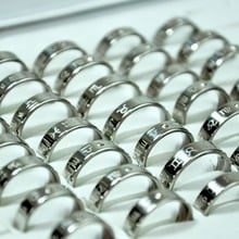 100Pcs Fashion Jewelry Constellation Style Stainless Steel Women Rings Men Ring Lots Hot Sale Bulk WholeSale LR4085 2024 - buy cheap