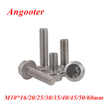 2pc M10 Large Flange Bolts GB5789 Hexagon Head Large Flanged Bolt A2-70 Hex Head Flange Screw with Tooth M10*16/20/25/30/40/50mm 2024 - buy cheap