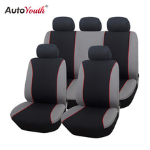 AUTOYOUTH Polyester Cloth Universal Car Seat Covers Set Car Styling Fit Most Car Interior Accessories Seat Protectors for Car 2024 - buy cheap