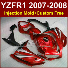 Customize red fairing sets for YAMAHA YZFR1 2007 2008 fairings kits R1 YZF R1 YZF1000 YZF 1000 07 08 bodyworks R1 F5TB 2024 - buy cheap