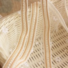 5yards/lot Stringing Beaded Lace Trim DIY Handmade Wedding Dress Clothes Wool Bead Lace Accessories Lace Fabric RS2128 2024 - buy cheap
