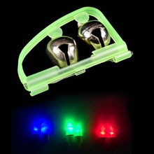 10 Pcs/Set Fluorescent Fishing Rod Pole Tip Clip Twin Bell Alarm Alert Ring Glow In The Dark Fishing Tackle Box Accessory tool 2024 - buy cheap