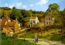 Pinturas al óleo de capilar Pissarro L Hermitage en Pontoise reproducción de arte pintado a mano de alta calidad 2024 - compra barato