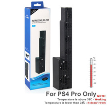 Для игровой консоли Sony PS4 Pro охлаждающий вентилятор с USB кабелем USB внешний 5-вентилятор Супер Турбо температура для PS4 Pro кулер 2024 - купить недорого