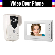 Wholesale Wired 7 Inch Monitor Video Intercom Door Phone Doorbell System IR Night Vision Camera Camera HD Doorbell Camera 1V1 2024 - buy cheap