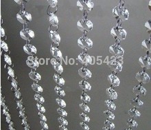 33 FT Crystal room partition real photos acrylic bead curtain Clear Garland Chandelier wedding Crystal tree decoration 10m/lot 2024 - buy cheap