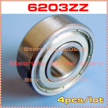 4pcs radial 6203-2RS 6203ZZ 17*40*12 17x40x12mm metal shield 6203Z deep groove ball bearing 2024 - buy cheap