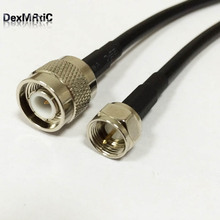 Wireless Router Cable TNC Male To  F type male plug Pigtail adapter RG58 50CM/100CM wholesale 2024 - buy cheap