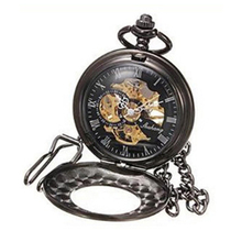 With Hook Pocket Watch Smooth Classic Flip Mechanical Automatic Roman Retro Removable Chain 2024 - buy cheap