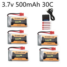 Batería lipo de 3,7 V, 500mAh, 30c, para X5HW, X5HC, X5UC, X5UW, RC Drone Quadcopter, piezas de repuesto, batería 3,7 v 802540 con cargador 5 en 1 2024 - compra barato