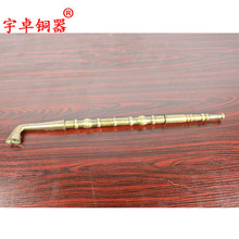 Yu Zhuo bronze copper copper rod copper pipe tobacco smoke pan old tobacco bag ornaments gifts sent to the elderly 2024 - buy cheap