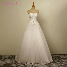 Lace Vestido De Noiva Wedding Dresses Ball Gown Sweetheart Tulle Lace Crystals Boho Cheap Wedding Gown Bridal Dresses 2024 - buy cheap