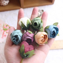 2CM Head,100PCS Rosas Artificiais Heads,Artificial Silk Mini Roses Bud,Wedding Wrist Corsage Flower,DIY Decoration For Garland 2024 - buy cheap