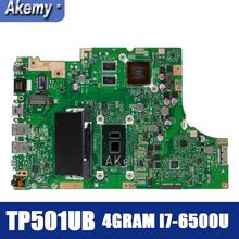 Amazoon tp501ub placa-mãe do portátil para For Asus tp501ub tp501uq tp501u tp501 teste original mainboard 4 grama I7-6500U gt940m 2024 - compre barato