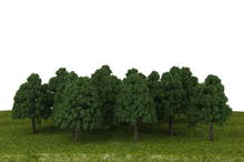 MagiDeal-Diorama de paisaje para jardín, parque, pueblo, decoración, Acce, 25 unids/lote, 1/150 escala, color verde oscuro, árboles, diseño de tren 2024 - compra barato