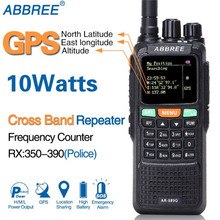 ABBREE AR-889G GPS SOS 10W 999CH Cross Band Repeater Night Backlight Tri Band 134-174/400-520/350-390MHz(RX) Radio Walkie Talkie 2024 - buy cheap
