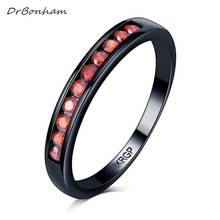 Vintage Black Gun filled red pink purple Opal Rings for Women Wholesale Fashion Jewelry Party Cocktail Ring  For Women DR1706 2024 - buy cheap