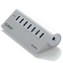 ORICO M3H7-SV High-Speed Aluminum 7 Ports USB 3.0 HUB with Vl812 Chipset for Notebook 2024 - купить недорого