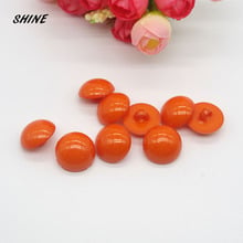 SHINE Nylon Sewing Buttons Scrapbooking Round Orange Single Hole 18mm Dia. 12PCs Costura Botones Decorate bottoni botoes 2024 - buy cheap