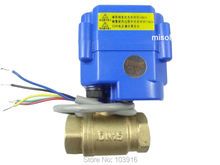 Motorized valve brass, G1/2" DN15, 2 way, CR05, electrical valve, motorized ball valve 2024 - buy cheap