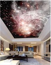 Papel tapiz fotográfico personalizado 3d para techo, hermoso cielo estrellado, cenital, mural de estrellas nocturnas, pintura de techo, papeles tapiz, decoración del hogar 2024 - compra barato