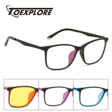 Toexplore óculos de óculos antiluz azul, óculos masculino e feminino tr90 vintage para leitura da miopia do computador 2024 - compre barato