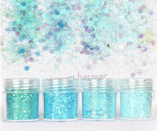 Polvo de purpurina para molde epoxi, serie Azul, 10ml, polvo de lentejuelas para decoración de uñas, escamas de purpurina para uñas 2024 - compra barato