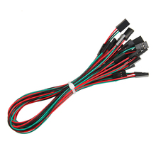 Geeetech-Cable de puente hembra a hembra, Cable Dupont para impresora 3D Arduino, 50 Uds., 1Pin/2pin/3pin, 30cm 2024 - compra barato