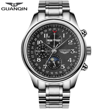 2018 Automatic Mechanical Men Watches Top Brand Luxury waterproof date Calendar Moon Wristwatch Leather Relogio Masculom 2024 - buy cheap