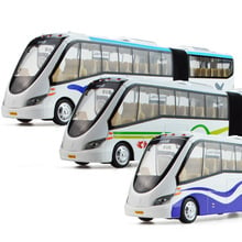 Modelo de ônibus em liga 1:43, brinquedos educacionais de alta simulação para crianças com carro retrátil, frete grátis 2024 - compre barato