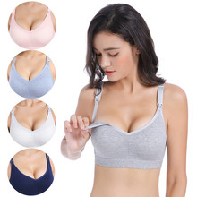 maternity nursing bra padded pregnant mother feeding bra nursing sport bra nursing sleep bra plus size front closure open breast 2024 - buy cheap