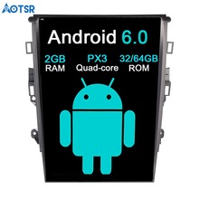 Aotsr 12,1 "IPS Android 6,0 coche sin reproductor de DVD de navegación GPS para Ford Mondeo Ford fusión MK5 2013 + estéreo auto unidad multimedia 2024 - compra barato