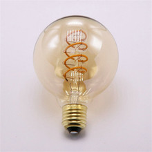 1pcs LED Soft Filament Light G95 E27 6W Spiral Led Filament Light Edison Bulb Equivalent 550LM Warm White Color Globe Bulb Amber 2024 - buy cheap