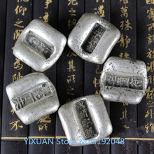 1pc antigüedad China colección rectangular de plata barra lingote de plata familia Decoración 2024 - compra barato