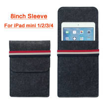 Case For iPad mini 1 2 3 4  Soft Tablet Pouch Bag Liner Sleeve Bag Shockproof Smart Cover For iPad 7.9 inch ebooks 2017 2024 - buy cheap