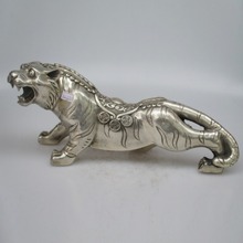 Escultura de león de plata tibetana, escultura de boutique, trompeta, grifos, varios estilos, envío gratis 2024 - compra barato