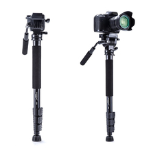 Yunteng 558 Pro монопод + шаровая Головка для жидкости + держатель для мобильного телефона DV Unipod для камеры Canon Nikon DSLR VCT-558 2024 - купить недорого