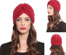 Bandana para cabeça e turbante, chapéu em cores sólidas, várias cores, para quimioterapia 2024 - compre barato