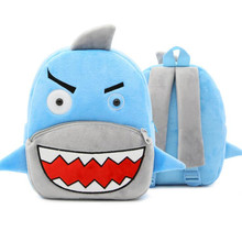 2-4 Years Cartoon Shark Children Plush Backpacks Kindergarten Kids Satchel Boy Girls Mochila School Bags 2024 - buy cheap