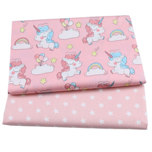 Syunss Diy Patchwork Cloth For Quilting Baby Cribs Cushions Dress Sewing Tissus Unicorn Stars Printed Twill Cotton Fabric Tecido 2024 - buy cheap