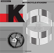 Motorcycle Tyre Decoration sticker Outer Rim Reflective decals For HONDA CBR150R cbr 150r 2024 - buy cheap