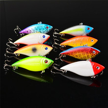 New Sale 8pcs/lot Lipless VIB Fishing Lures Isca Artificial Crankbait Baits Hard Fishing Tackle With Treble Hooks 2024 - buy cheap