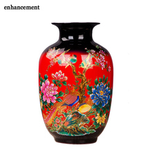 Jingdezhen Porcelain Flower Vase Ceramic Flower Holder 13 Models Choosing Home Desk Christmas Decoration 2024 - buy cheap