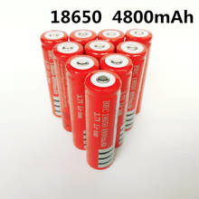 18650 перезаряжаемая литиевая батарея 4800mAh 3,7 V литий-ионная батарея для фонарика фонарь 18650 батареи GTL EvreFire 2024 - купить недорого